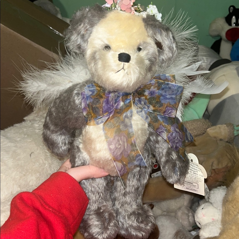 Annette Funicello angel collection bear NWT vintage
